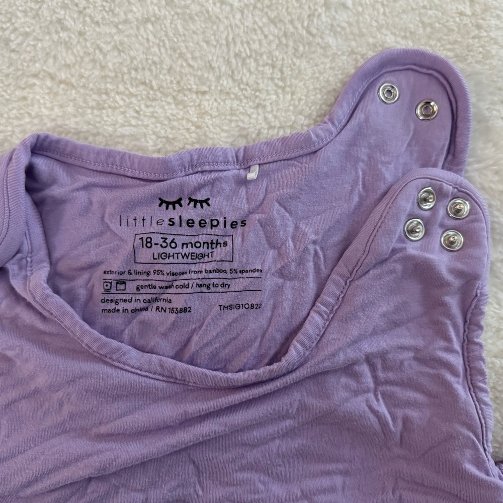 Little sleepies sleepy bag sz. 18-36 months in lightweight